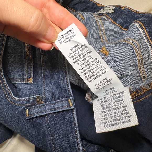 L. L. BEAN Jeans Favorite Fit Women 6R Blue Denim Outdoor RN#71341 - Picture 12 of 13
